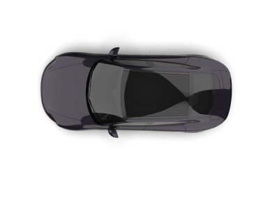 modern spor araba beyaz arka planda izole edilmiş 3D görüntüleme