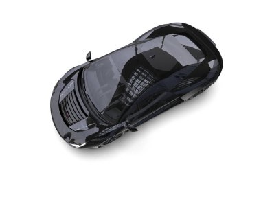 modern spor araba beyaz arka planda 3D model