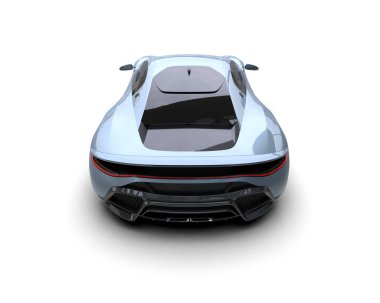 modern spor araba beyaz arka planda 3D model