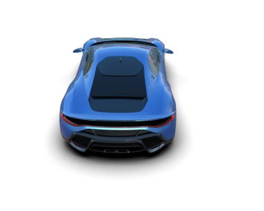 modern spor araba beyaz arka planda 3D model
