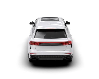 modern otomobil arka planda izole edildi