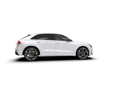 Lüks beyaz modern süper araba - arka plan