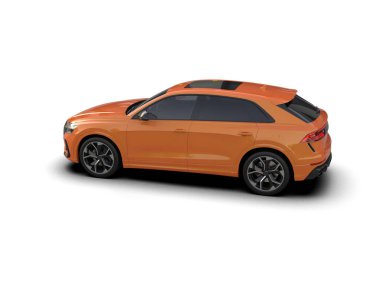 Beyaz arkaplandaki araba