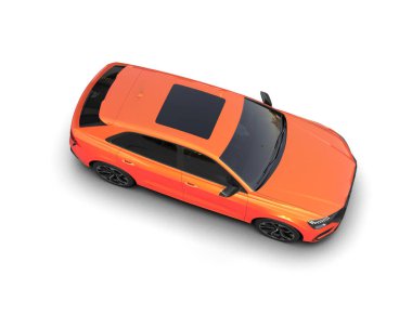 modern otomobil arka planda izole edildi