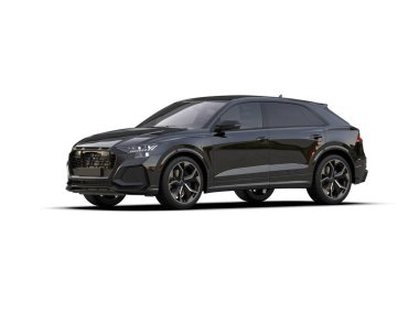 Beyaz arka planda modern cip arabası. 3d oluşturma