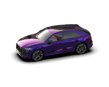 araba modern konsept. 3d oluşturma