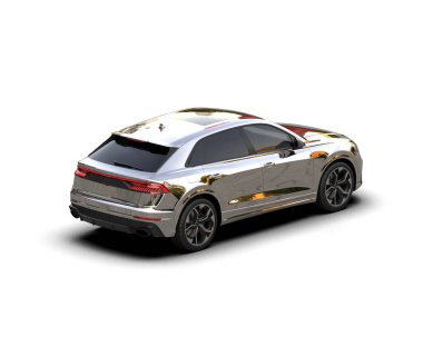 modern lüks araba beyaz izole.