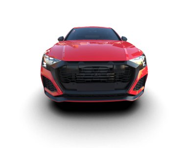 Arka planda modern lüks araba. 3d oluşturma