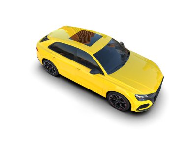 hafif bir arka plan üzerinde modern kompakt araç