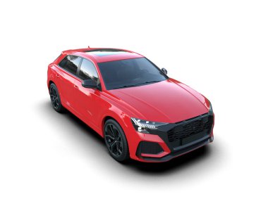 iş için modern kırmızı şehir arabası