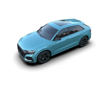 Stüdyo ortamında daha az genel bir konsept arabanın 3 boyutlu çizimi