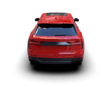 modern kırmızı araba - arka plan