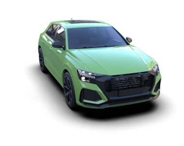 modern yeşil şehir arabası