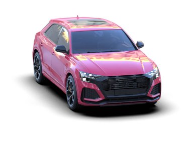 pembe modern SUV arabası