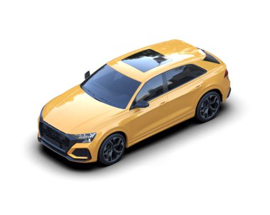 Daha az genel bir konsept arabanın 3 boyutlu çizimi