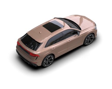 3 boyutlu lüks bir araba.