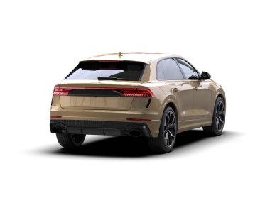 modern lüks spor araba beyaz arka planda izole