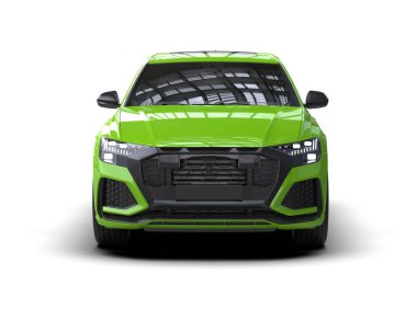 siyah modern aile arabası. 3d oluşturma