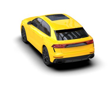 kırpma yolu ile beyaz arkaplanda izole araba