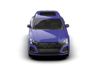 mavi spor araba modern konsept 3 d illüstrasyon