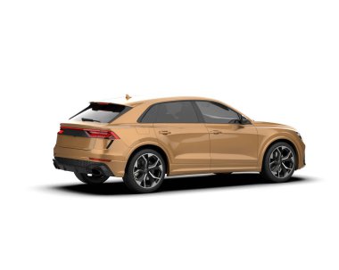 Modern lüks bir arabanın 3 boyutlu çizimi