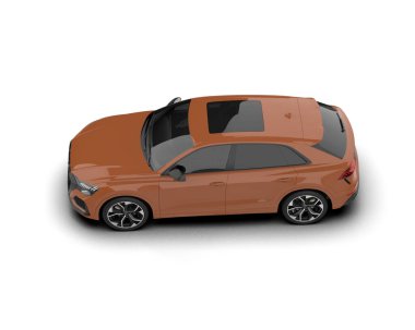 beyaz arkaplandaki araba.