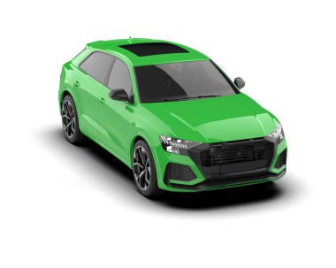 Gerçekçi yeşil araba. vektör.