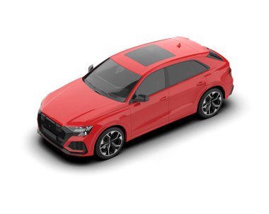 beyaz arka planda araba sedanı