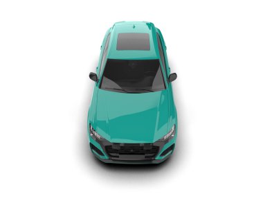 Modern araba 3D görüntüleme. 3D görüntüleme - izole