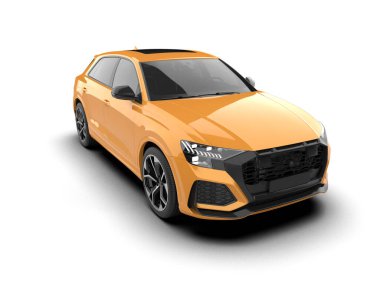 3 boyutlu markalı, daha az genel bir pikap araba.