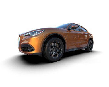 Stüdyo ortamında daha az genel bir konsept arabanın 3 boyutlu çizimi