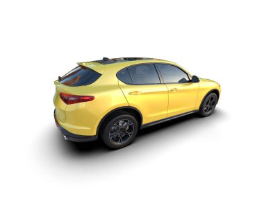 beyaz arkaplandaki araba.