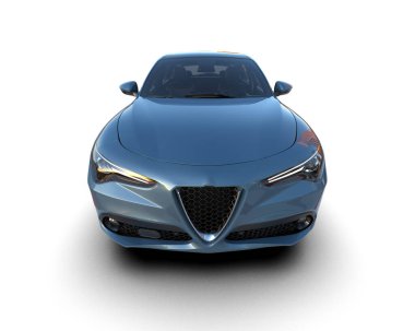 modern süper araba izole