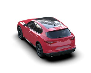 Stüdyo ortamında daha az genel bir konsept arabanın 3 boyutlu çizimi