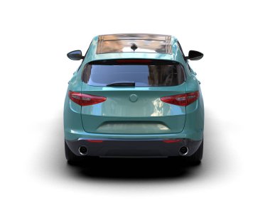 Modern bir arabanın 3 boyutlu çizimi