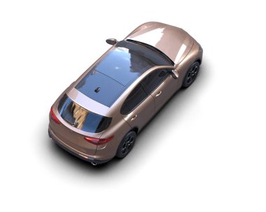 Daha az genel bir konsept arabanın 3 boyutlu çizimi