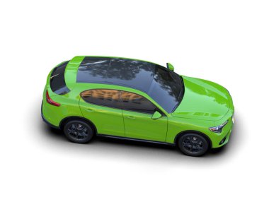 modern yeşil spor araba