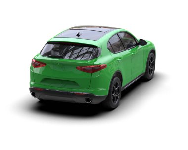 modern yeşil spor araba - arka plan