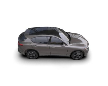 beyaz arka planda modern araba