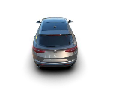 beyaz arka planda modern lüks araba