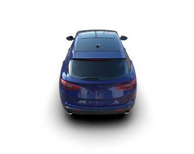 modern araba beyaz üzerine izole