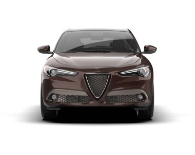 Lüks araba, modern sedan, 3 boyutlu.