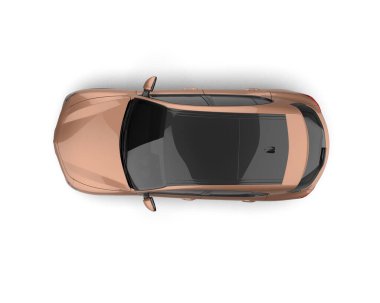 modern araba kırpma yolu ile beyaz arkaplanda izole