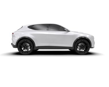 siyah SUV arabası - yan görünüm