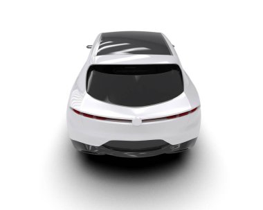 beyaz modern spor araba - arka plan