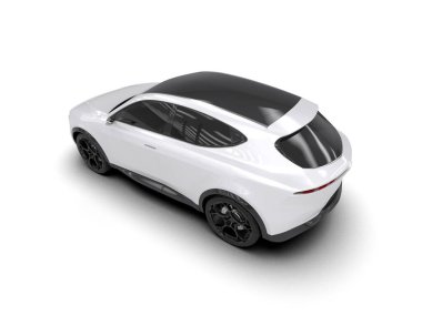 siyah modern araba - yan görünüm - yan görünüm.