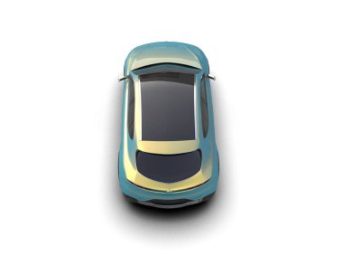 3 boyutlu bir araba.