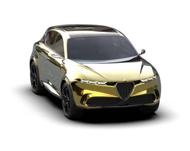 Modern bir arabanın tasviri