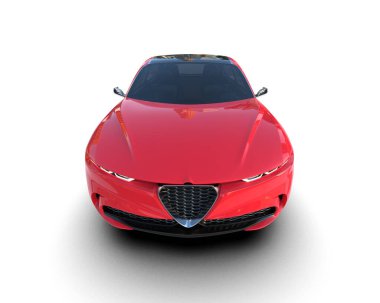 kırmızı süper spor araba