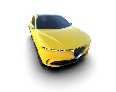 Daha az genel bir konsept arabanın 3 boyutlu çizimi